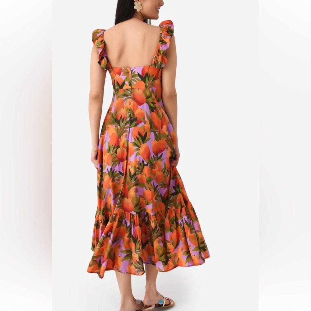 Farm Rio Women's Mango Macaws Maxi Dress Size XS - Picture 3 of 15